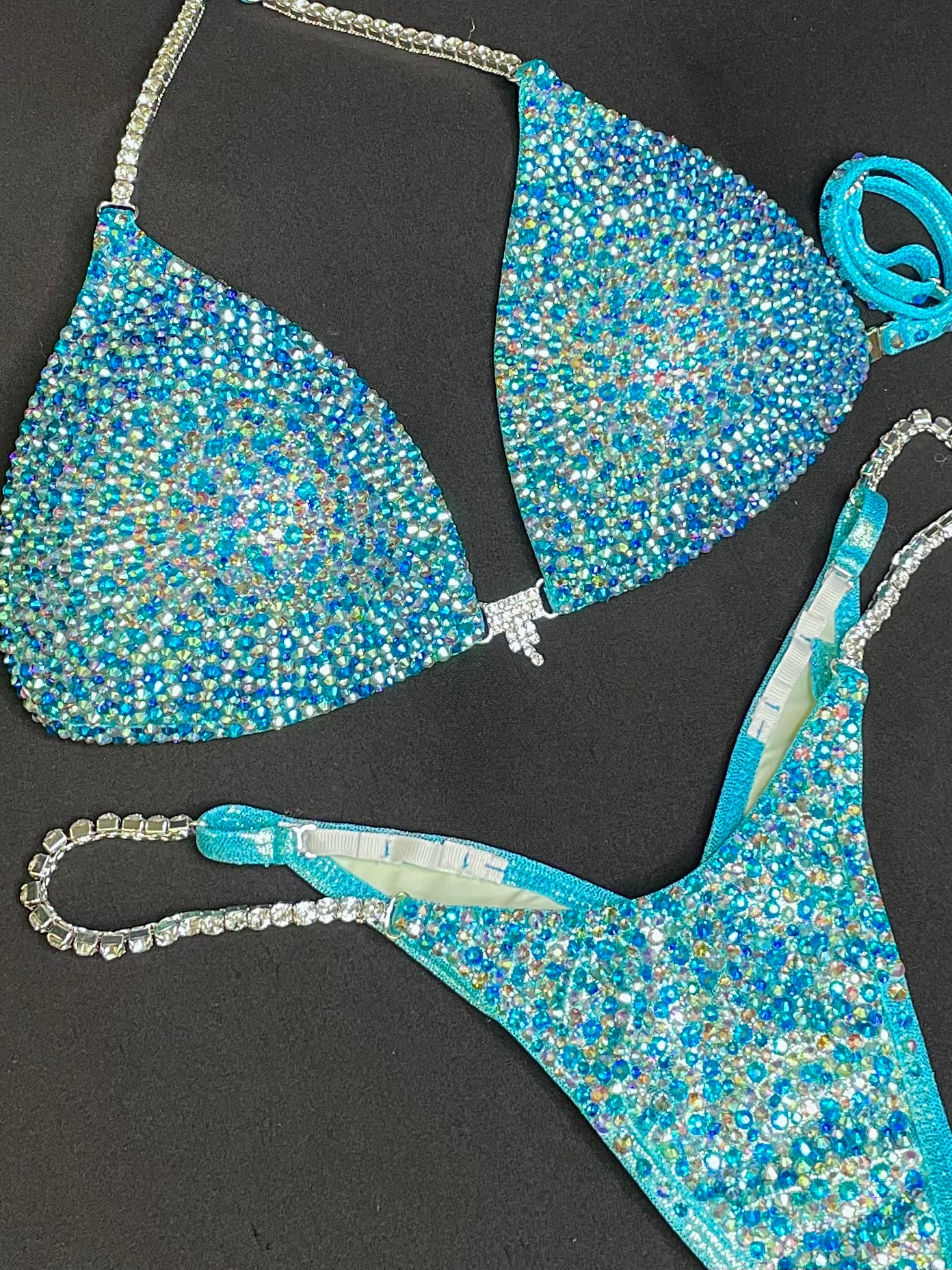 Baby blue AB bikini suit (TN444)