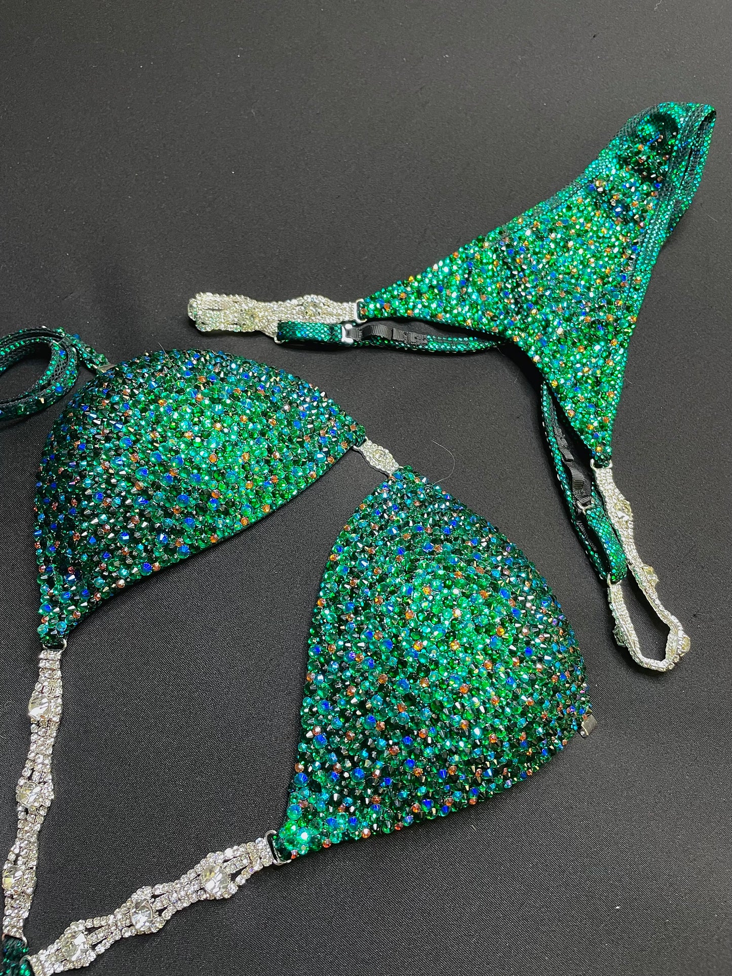 Green multicolor bikini suit (TN444)