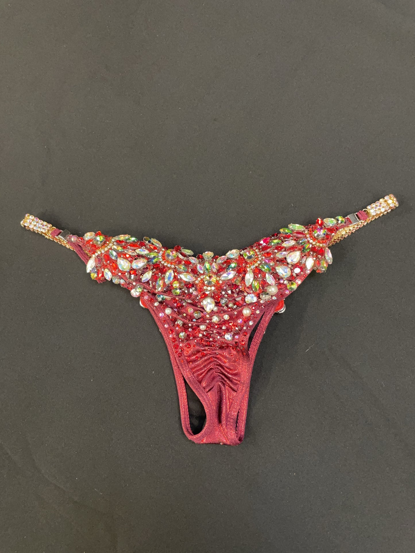 Red WBFF Diva Theme wear bikini